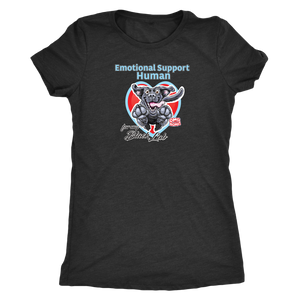 Emotional Support Human - Black Labrador Retriever - Next Level Womens Triblend