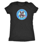 a woman's black shirt with the Boston Terrier dog Mom design on the front