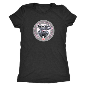 Rescue is My Favorite Breed - Black Labrador Womens Triblend