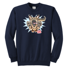 Load image into Gallery viewer, German Shepherd Youth Crewneck Sweatshirt