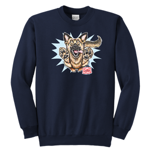 German Shepherd Youth Crewneck Sweatshirt