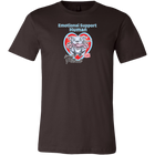 Emotional Support Human - Blue Nose Pitbull - Canvas brand Mens Shirt