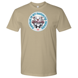 Rescue is my favorite breed - White Staffy Mens Shirt by Next Level