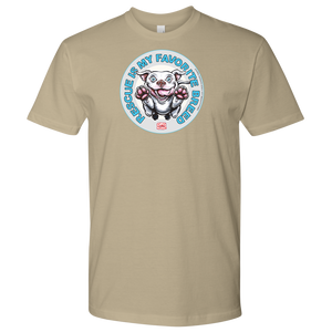 Rescue is my favorite breed - White Staffy Mens Shirt by Next Level