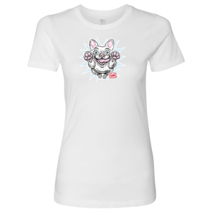 White French Bulldog - Frenchie - Next Level Womens Shirt