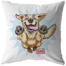 Load image into Gallery viewer, Golden retriever pillow