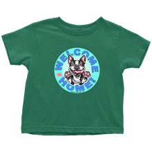 Load image into Gallery viewer, Boston Terrier - Welcome Home - Toddler T-shirt