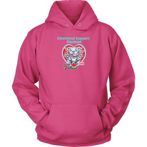 Emotional Support Human - Blue Nose Pitbull - Unisex Hoodie