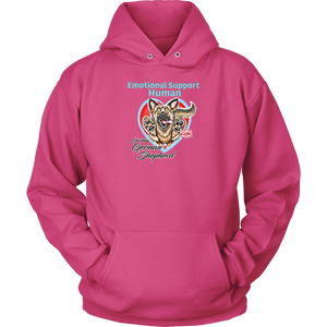 Emotional Support Human - German Shepherd - Unisex Hoodie