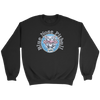 Grey crewneck sweatshirt featuring a Blue Nose Pitbull dog design by OMG you're Home