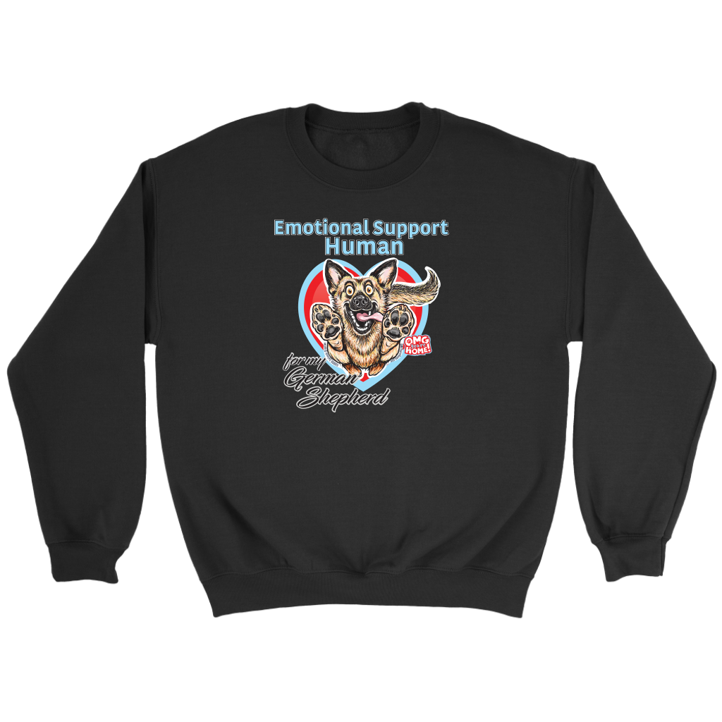 Emotional Support Human - German Shepherd sweatshirt