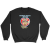 a black crewneck sweatshirt for dog lovers featuring the Emotional Support Human for my Golden Retriever design on the front
