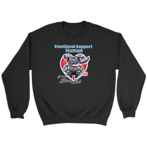 Emotional Support Human - Black Labrador Retriever - Crewneck Sweatshirt for Dog Lovers