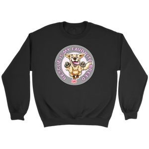  a black unisex sweatshirt featuring the original Golden Retriever dog artwork by OMG You're Home!