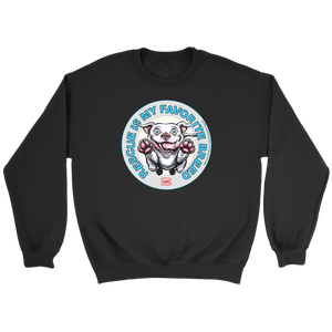 Rescue is my favorite breed - White Staffy Crewneck Sweatshirt