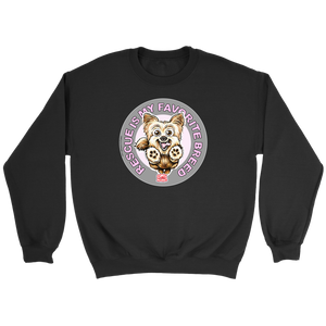 Rescue is My Favorite Breed - Yorkie Crewneck Sweatshirt