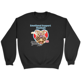 Emotional Support Human - Yellow Labrador Retriever - Crewneck Sweatshirt
