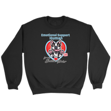 Load image into Gallery viewer, Emotional Support Human - Boston Terrier - Crewneck Sweatshirt