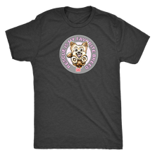 Load image into Gallery viewer, Rescue is my favorite breed on a men&#39;s vintage grey t-shirt featuring the Yorkie