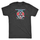 grey mens tee with Boston Terrier dog design on front