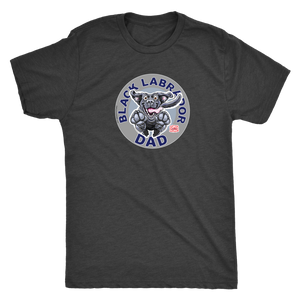 Black Labrador Dog Dad Shirt for Lab Lovers