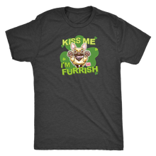 Load image into Gallery viewer, Kiss me I&#39;m furrish - Fawn Frenchie Dog - Next Level Mens Triblend