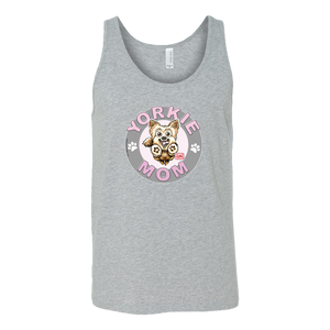 Yorkshire Terrier (Yorkie) Mom - Canvas brand Unisex Tank for the Yorkie Dog Lover