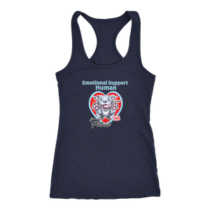 Emotional Support Human - Blue Nose Pitbull - Next Level Racerback Tank