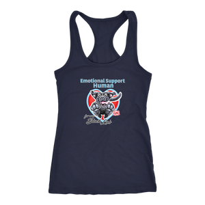 Emotional Support Human - Black Labrador Retriever - Racerback Tank for Dog Lovers