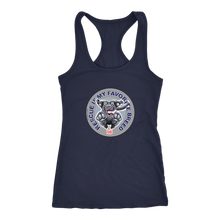 Load image into Gallery viewer, Rescue is My Favorite Breed - Black Labrador Racerback Tank