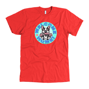 Boston Terrier - Welcome Home - American Apparel Tee