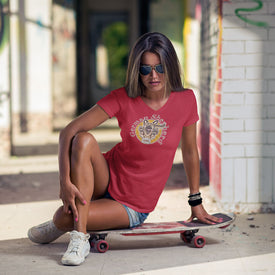 German Shepherd - Bella Womens V-Neck for GSD Dog Lovers