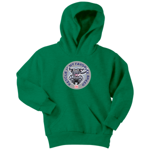 Rescue is My Favorite Breed - Black Labrador Youth Hoodie