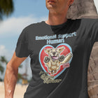Short sleeve tee for dog lovers featuring the Emotional Support Human - Golden Retriever