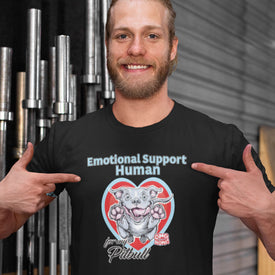 Emotional Support Human - Blue Nose Pitbull - American Apparel Mens