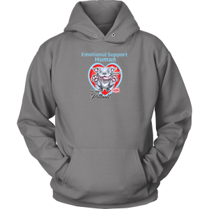 Emotional Support Human - Blue Nose Pitbull - Unisex Hoodie