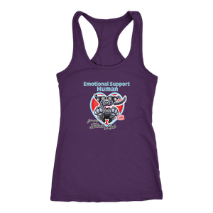 Emotional Support Human - Black Labrador Retriever - Racerback Tank for Dog Lovers