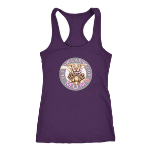 Yellow Labrador Retriever Mom -  Next Level Racerback Tank