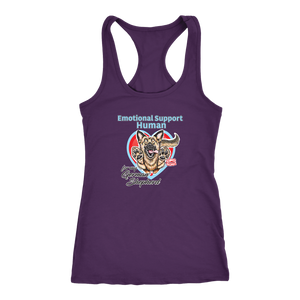 Emotional Support Human - German Shepherd - Next Level Racerback Tank