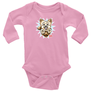 Yorkshire Terrier (Yorkie) - Long Sleeve Baby Bodysuit