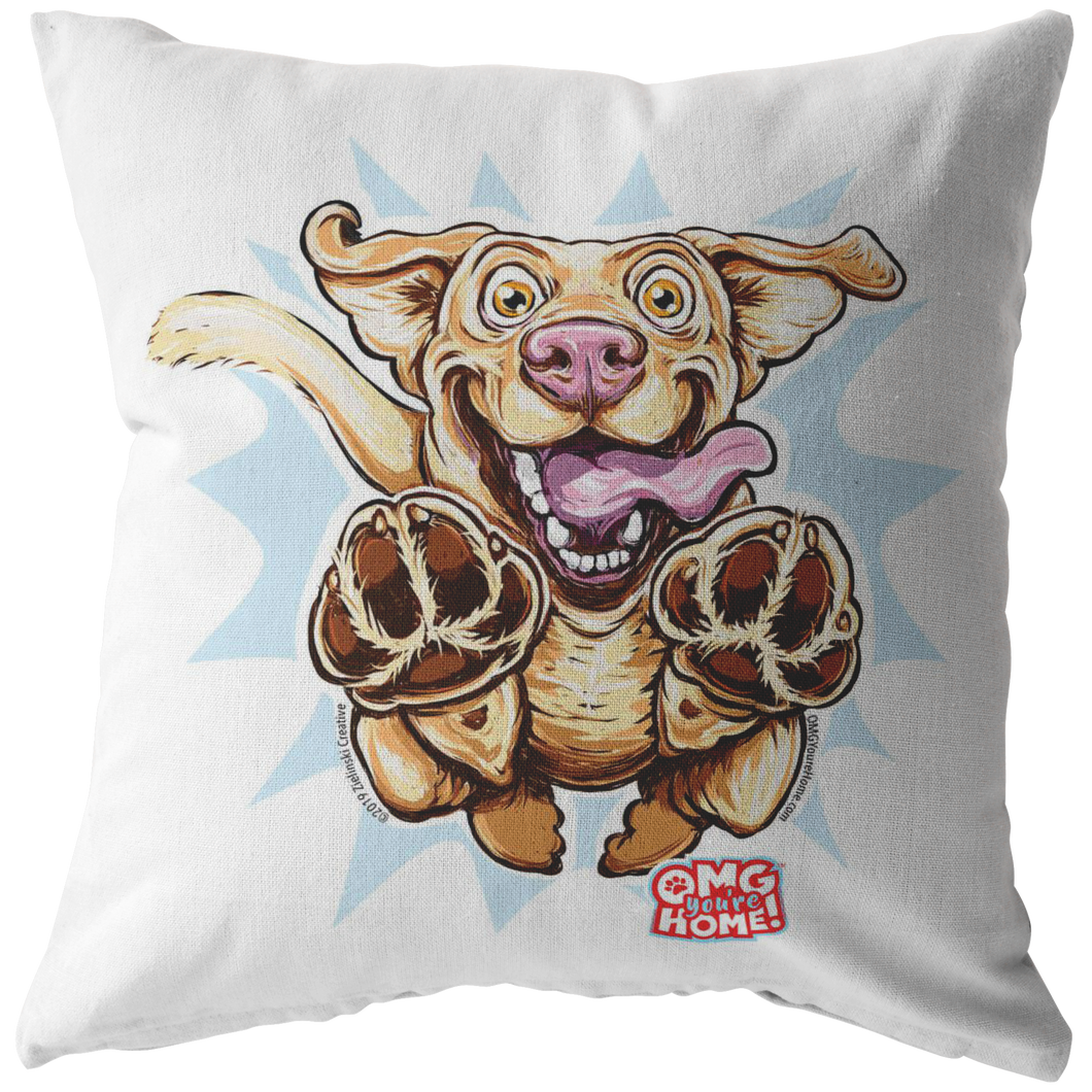 Yellow Labrador Retriever Pillow