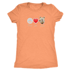 light orange Next Level Triblend Shirt featuring the Peace Love Yorkie dog design from OMG You're HOME!