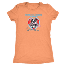 Load image into Gallery viewer, Emotional Support Human - Boston Terrier  Womens Triblend for Bostie Dog Lovers