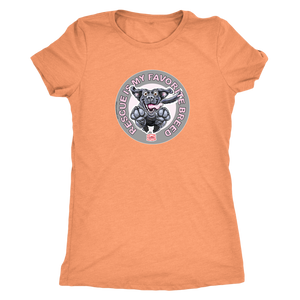 Rescue is My Favorite Breed - Black Labrador Womens Triblend