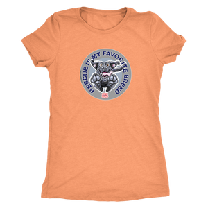 Rescue is My Favorite Breed - Black Labrador Women's Triblend