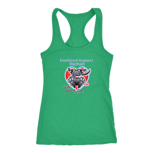 Emotional Support Human - Black Labrador Retriever - Racerback Tank for Dog Lovers