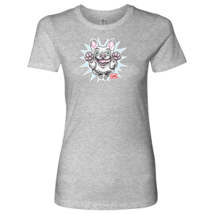 White French Bulldog - Frenchie - Next Level Womens Shirt