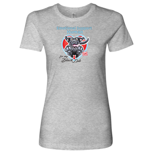 Emotional Support Human - Black Labrador Retriever - Womens Shirt for Dog Lovers