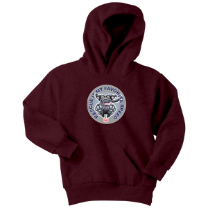 Rescue is My Favorite Breed - Black Labrador Youth Hoodie