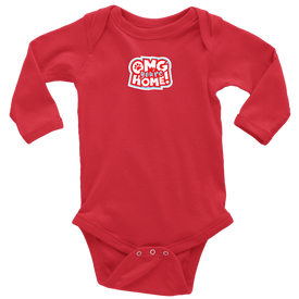 OMG Logo - Long Sleeve Baby Bodysuit